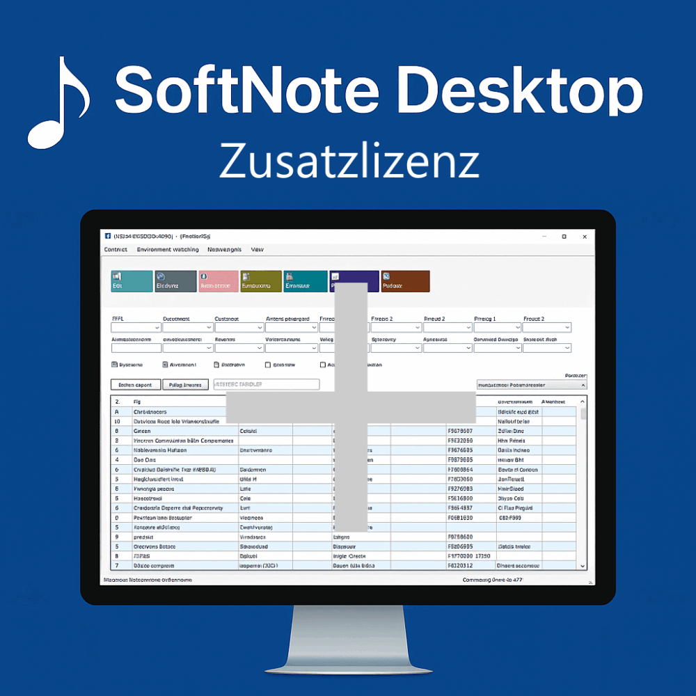 SoftNote Desktop Zusatzlizenz